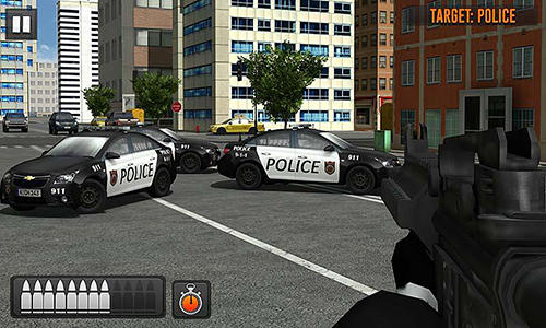 Street bank robbery 3D: Best assault game - Android game screenshots.