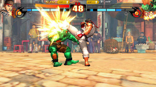 Gameplay of the Street fighter 4: Arena for Android phone or tablet.