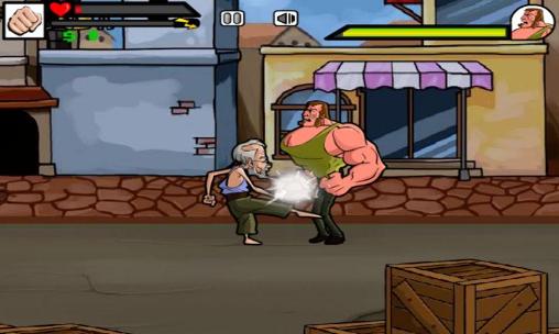 Gameplay of the Street fighting: Grandpa for Android phone or tablet.