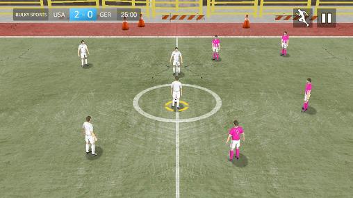 Gameplay of the Street soccer 2015 for Android phone or tablet.