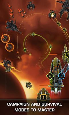 Gameplay of the Strikefleet Omega for Android phone or tablet.