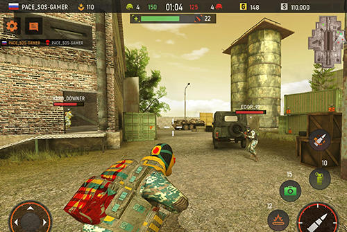 Striker zone: 3D online shooter - Android game screenshots.