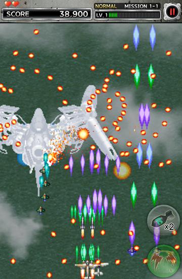Gameplay of the Strikers 1945 2 for Android phone or tablet.