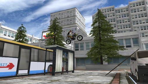 Gameplay of the Stunt bike 3D for Android phone or tablet.