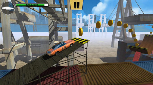 Gameplay of the Stunt car challenge 3 for Android phone or tablet.