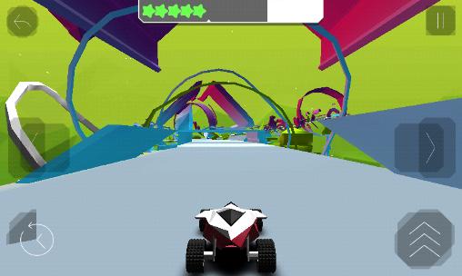 Gameplay of the Stunt rush: 3D buggy racing for Android phone or tablet.