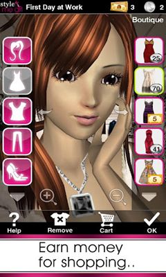 Gameplay of the Style Me Girl for Android phone or tablet.
