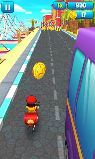 Gameplay of the Subway crazy scooters for Android phone or tablet.