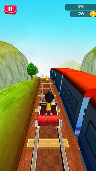 Gameplay of the Subway rush for Android phone or tablet.
