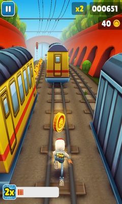 Gameplay of the Subway Surfers v1.40.0  for Android phone or tablet.