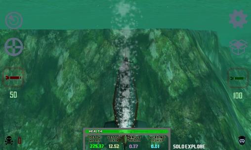 Gameplay of the Subzone: Multiplayer submarine wars for Android phone or tablet.
