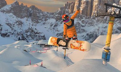 Gameplay of the SummitX Snowboarding for Android phone or tablet.