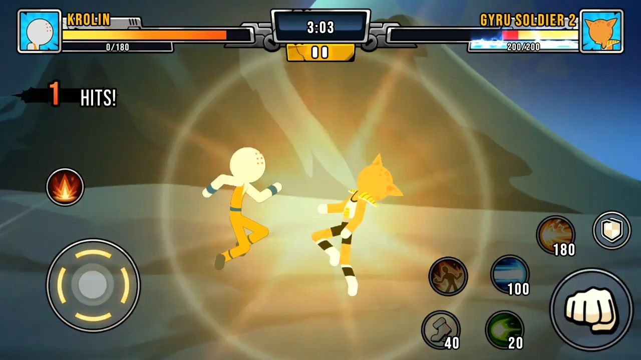 Super Stickman Dragon Warriors - Android game screenshots.