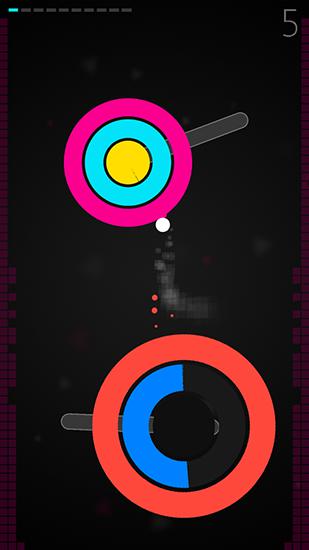 Gameplay of the Super circle jump for Android phone or tablet.