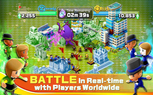 Gameplay of the Super city smash for Android phone or tablet.
