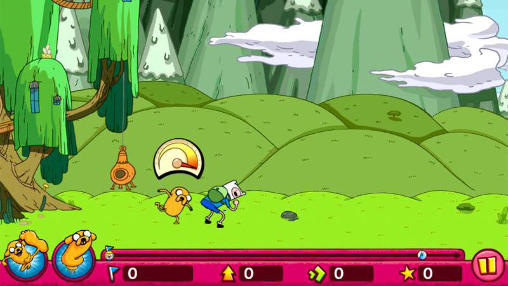 Gameplay of the Super jumping Finn for Android phone or tablet.