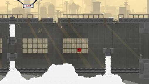 Gameplay of the Super meat boy for Android phone or tablet.