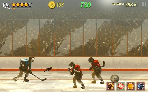 Gameplay of the Super puck jam for Android phone or tablet.