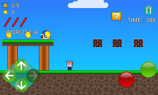 Gameplay of the Super Rambys world: Adventure for Android phone or tablet.