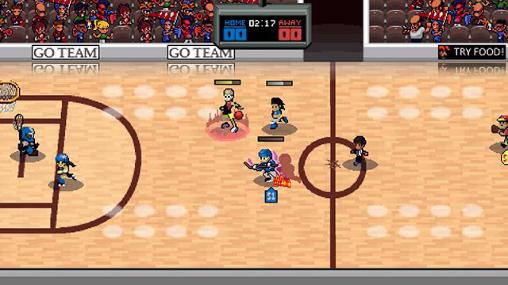 Gameplay of the Super slam dunk touchdown for Android phone or tablet.