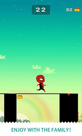 Gameplay of the Super stick: Cartoon heroes for Android phone or tablet.