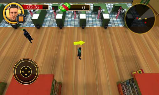 Gameplay of the Supermarket escape dash for Android phone or tablet.
