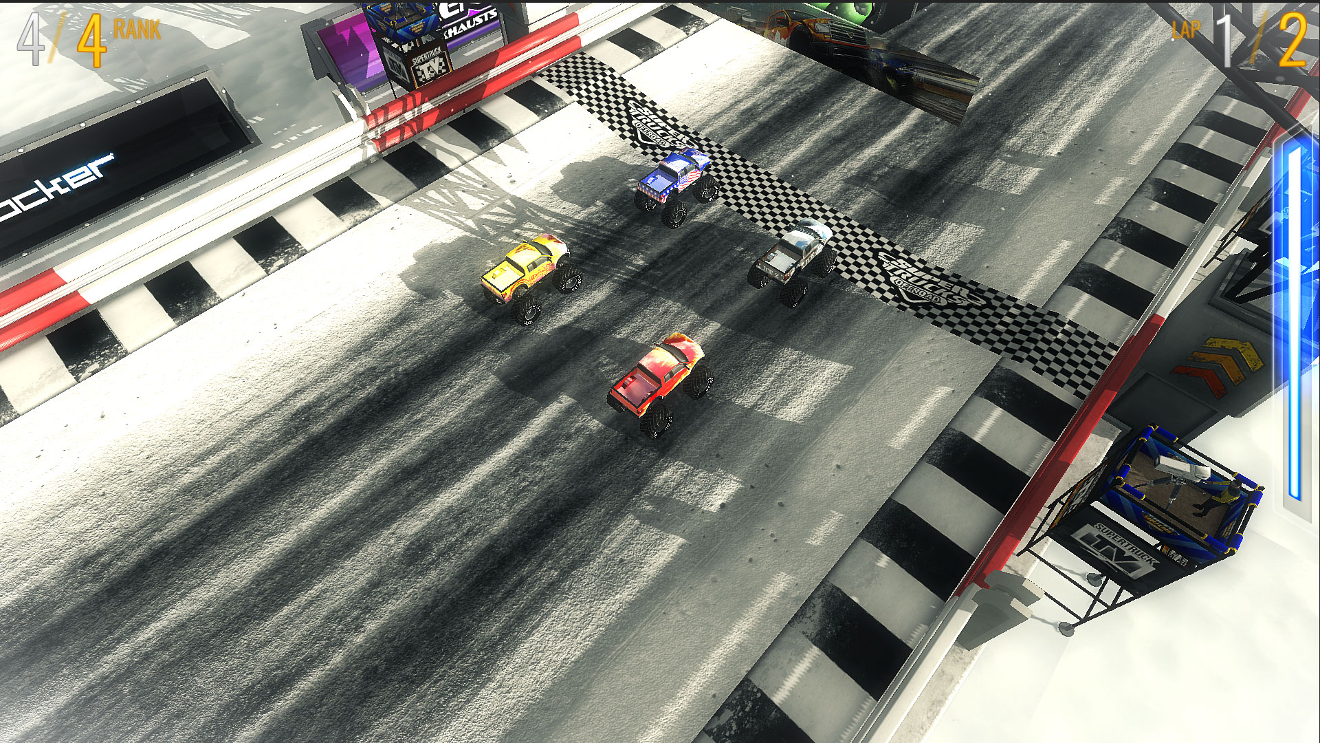 SuperTrucks Offroad Racing - Android game screenshots.