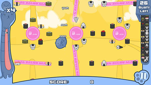 Sushi cat - Android game screenshots.