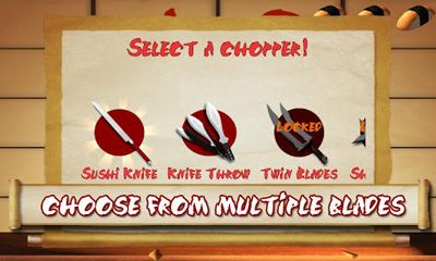Gameplay of the SushiChop for Android phone or tablet.