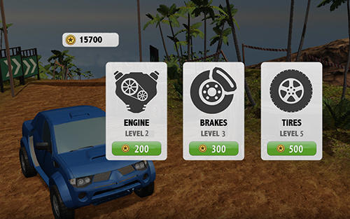 Gameplay of the SUV 4x4 offroad rally driving for Android phone or tablet.