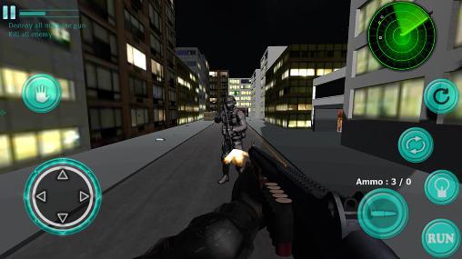 Gameplay of the SWAT sniper shooting for Android phone or tablet.