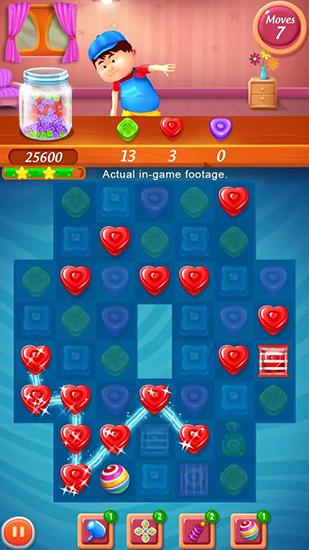 Gameplay of the Sweet blast for Android phone or tablet.