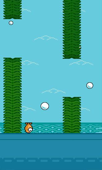 Gameplay of the Swimming fish for Android phone or tablet.