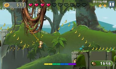 Gameplay of the Swing Monkey for Android phone or tablet.