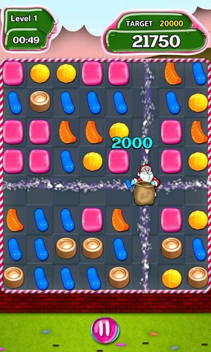 Gameplay of the Swiped candies for Android phone or tablet.