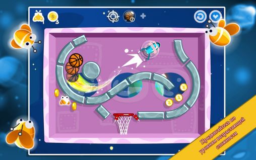 Gameplay of the Swish for Android phone or tablet.