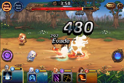 Gameplay of the Sword heroes for Android phone or tablet.