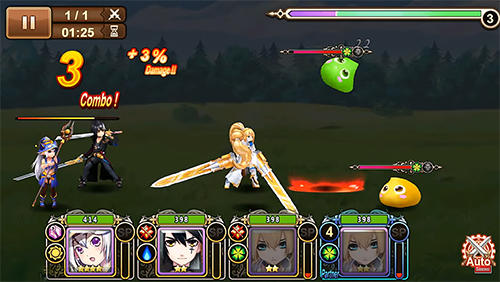 Gameplay of the Sword valkyrie online for Android phone or tablet.