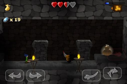 Gameplay of the Swordigo for Android phone or tablet.