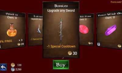 Gameplay of the Swords for Android phone or tablet.