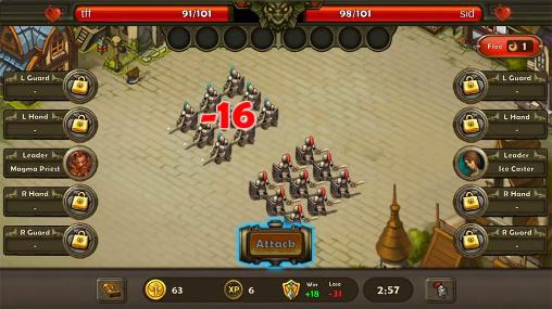 Gameplay of the Swords and sorcery: PvP for Android phone or tablet.