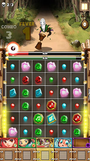 Gameplay of the Symphonic puzzle for Android phone or tablet.