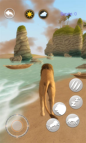 Talking lion - Android game screenshots.