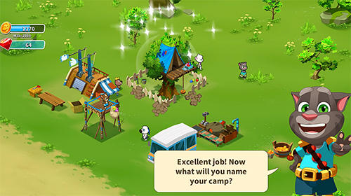 Talking Tom camp - Android game screenshots.