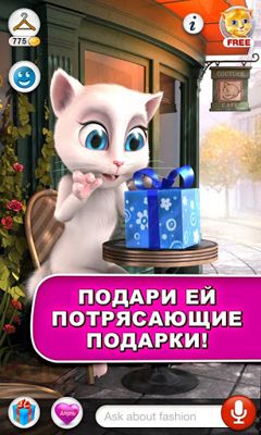 Gameplay of the Talking Angela for Android phone or tablet.