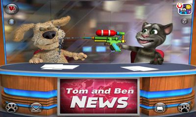 Gameplay of the Talking Tom & Ben News for Android phone or tablet.
