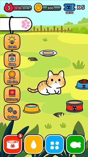 Taming a stray cat - Android game screenshots.