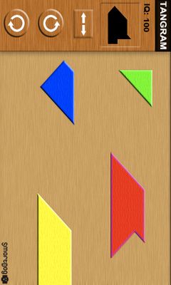 Gameplay of the Tangram Master for Android phone or tablet.