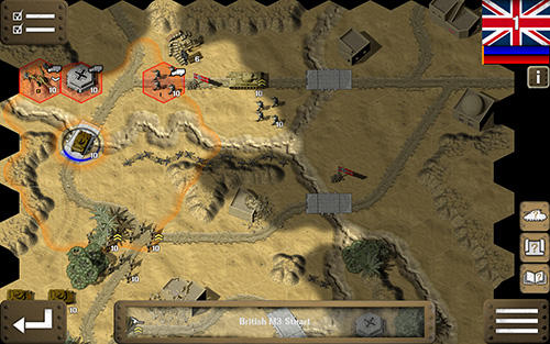 Tank battle: North Africa - Android game screenshots.