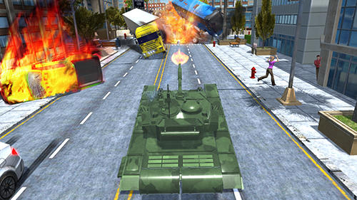 Tank traffic racer - Android game screenshots.